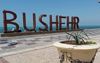 شادی بچگانه در ساحل بوشهر