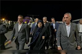 وزیر راه و شهرسازی و سرپرست سازمان بنادر و دریانوردی وارد بندرعباس شدند